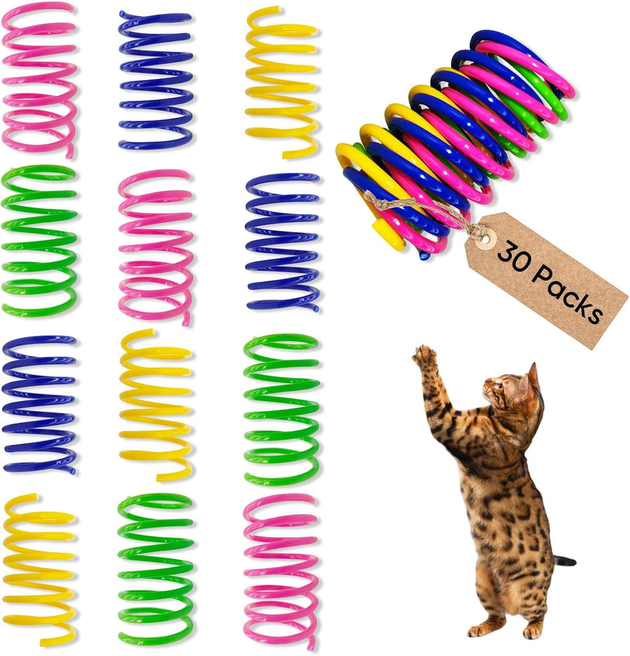 Pack 30 Molas Coloridas para Gatos – Brinquedo Interativo